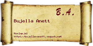 Bujella Anett névjegykártya